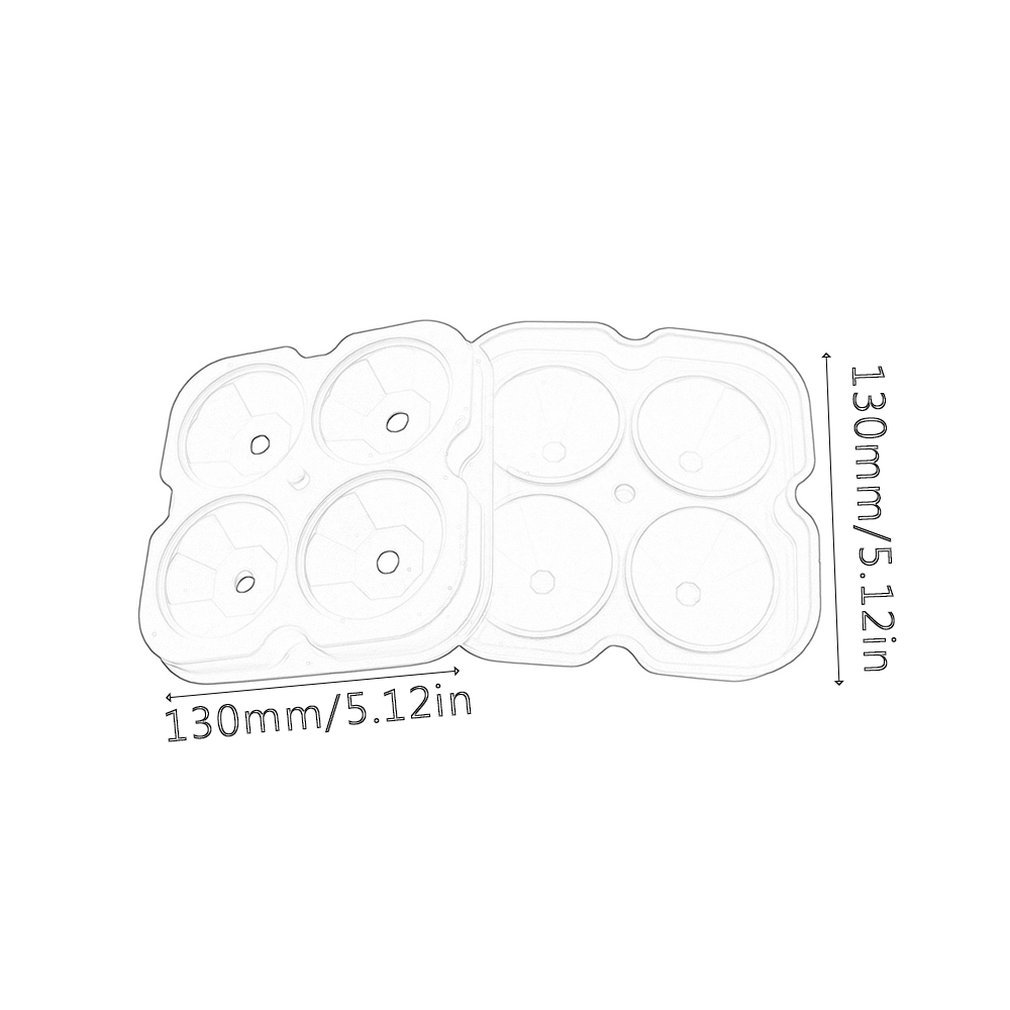 Silicone Ice Cube Tray Mold Diamond Shape 4 Grids Ice Cream Maker Mould Fruit Cube Molds Dropshipping
