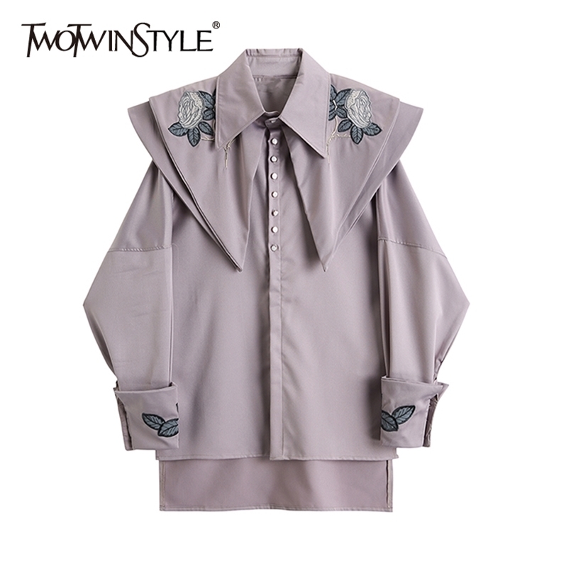 Print Embroidery Floral Shirt For Women Lapel Long Sleeve Patchwork Vintage Blouse Female Fashion Clothing 210524, Aspicture
Print Embroidery Floral Shirt For Women Lapel Long Sleeve Patchwork Vintage Blouse Female Fashion Clothing 210524, Aspicture
