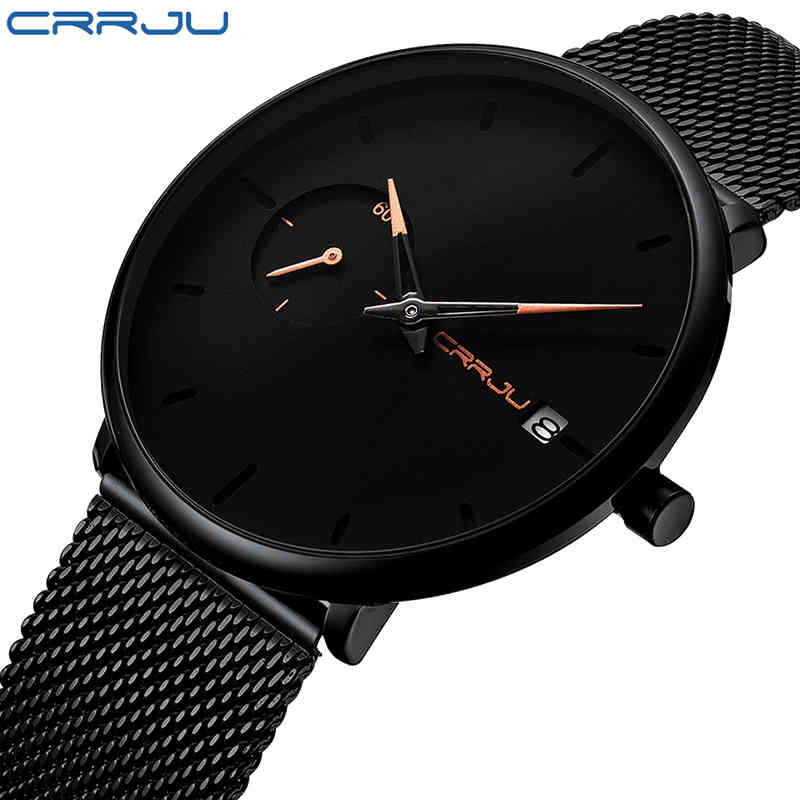 CRRJU Watch Men Fashion Simple Quartz Watches Men's Stainless Steel Mesh Band Casual Sports Wrist Watch Date Analog Male Clock 210517, Gold
CRRJU Watch Men Fashion Simple Quartz Watches Men's Stainless Steel Mesh Band Casual Sports Wrist Watch Date Analog Male Clock 210517, Gold