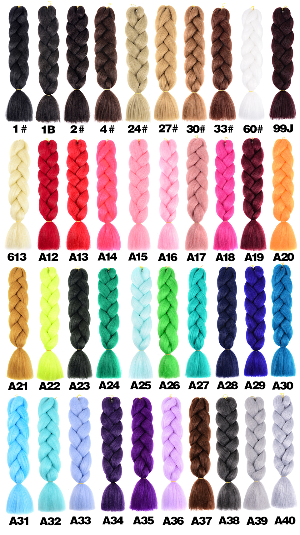 Kanekalon Braiding Hair Extensions 24 inch/ Dark Brown/ Black Red Brown /Dark Black-Light Blue/ Light Wine Red/ Purple-Light/ Silver Grey/ Others plz remark
Kanekalon Braiding Hair Extensions 24 inch/ Dark Brown/ Black Red Brown /Dark Black-Light Blue/ Light Wine Red/ Purple-Light/ Silver Grey/ Others plz remark