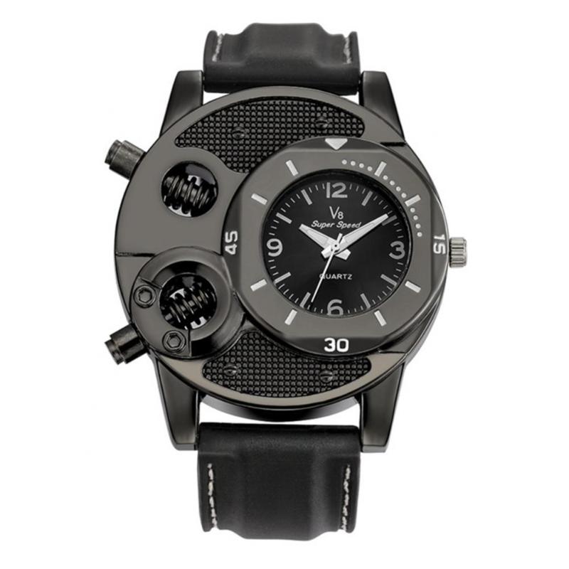 Wristwatches V8 Cool Men's Silicone Band Bolts Round Dial Sports Analog Quartz Wrist Watch Reloj Hombre Zegarek Damski Fashion Sport Stainle, Black
Wristwatches V8 Cool Men's Silicone Band Bolts Round Dial Sports Analog Quartz Wrist Watch Reloj Hombre Zegarek Damski Fashion Sport Stainle, Black