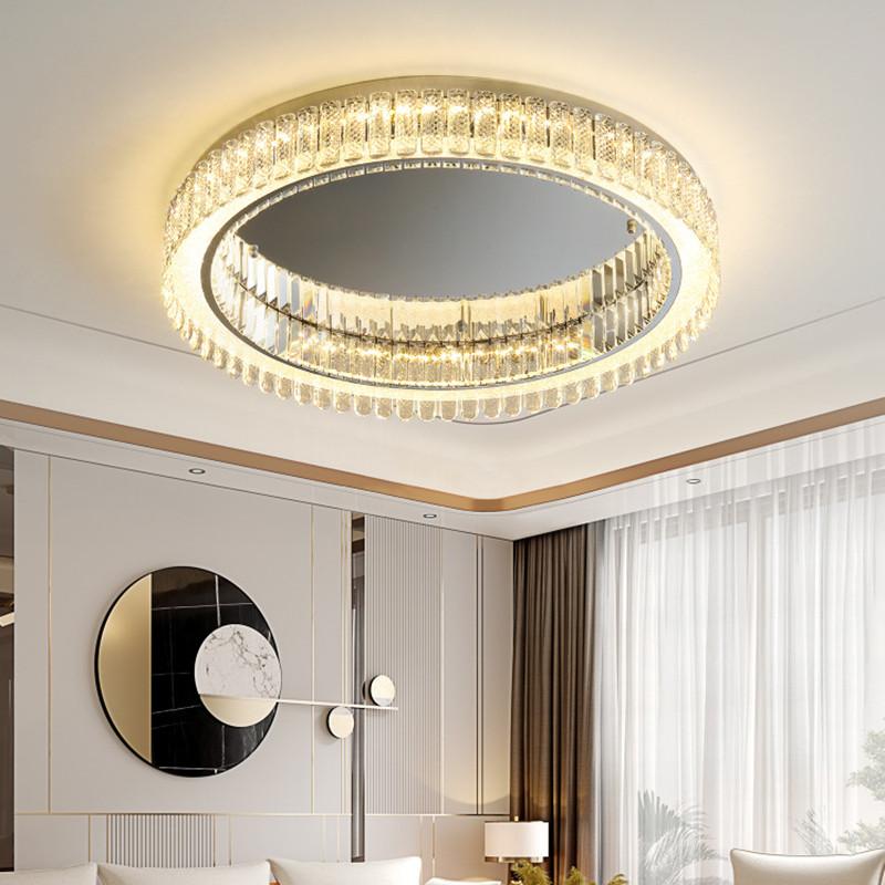 Ceiling Lights Modern K9 Crystal Led Luxury Chrome Steel Remote Control Dimmable Lamp Living Room Low Lighting
Ceiling Lights Modern K9 Crystal Led Luxury Chrome Steel Remote Control Dimmable Lamp Living Room Low Lighting
