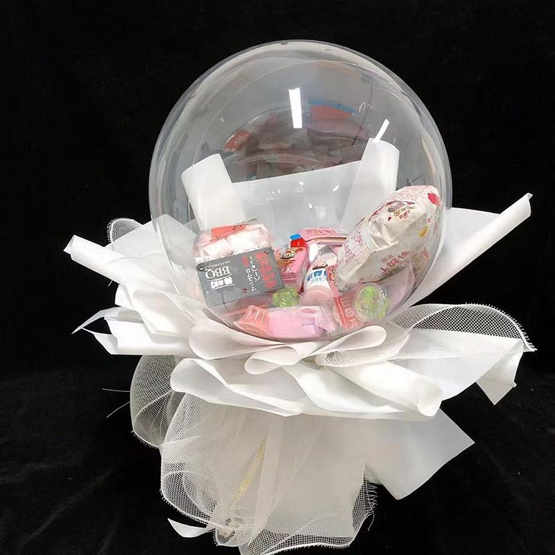 Party Decoration 30inch Large Wide Neck BOBO Balloon Transparent Bubble Gift Ballon Birthday Decor Wedding Engagement Creative Bag