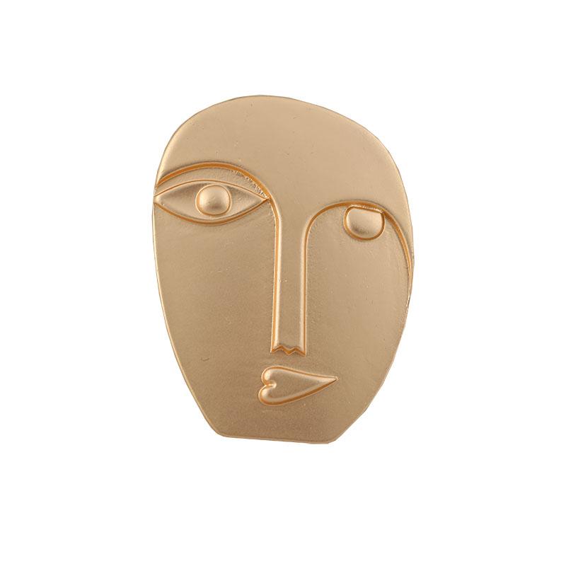 Pins, Brooches European And American Style Fashion Creative Art Three-dimensional Abstract Head Temperament Coat Brooch
Pins, Brooches European And American Style Fashion Creative Art Three-dimensional Abstract Head Temperament Coat Brooch