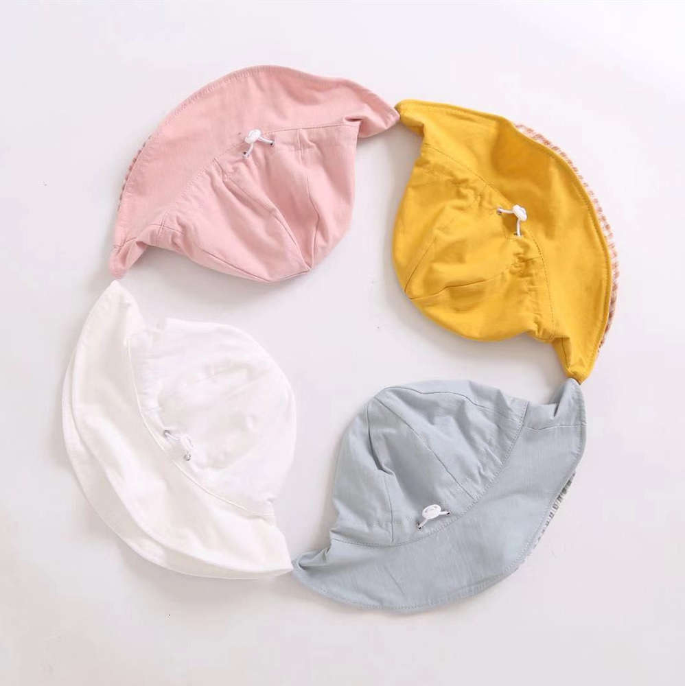 Sun hat Children's double face basin lattice sun pure cotton fisherman's hat, Blue;gray
Sun hat Children's double face basin lattice sun pure cotton fisherman's hat, Blue;gray