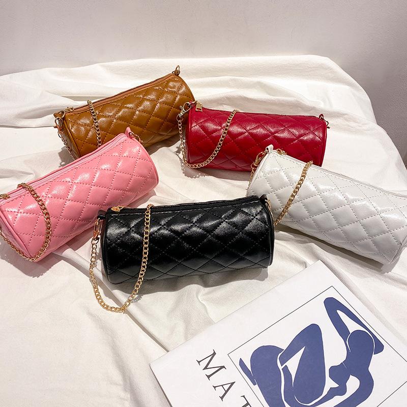 Evening Bags 2021 Embroidered Cylindrical Bag Women'S Mini Shoulder Small Messenger Fashion Casual PU Chain Feam Crossbody Purse
Evening Bags 2021 Embroidered Cylindrical Bag Women'S Mini Shoulder Small Messenger Fashion Casual PU Chain Feam Crossbody Purse