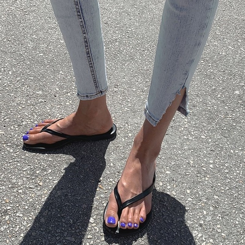 Fall Women Trousers Streetwear High Waist Stretch Skinny Jeans Pants Split Cuff Ripped Hole Female Pencil 10397 210518