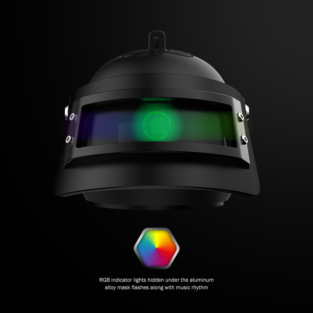 GB98K Portable Wireless Bluetooth Speaker Excellent Bass Performance RGB Indicator Light Perfect Gift for Friends PUBG