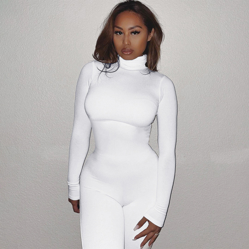 turtleneck casual workout rompers womens jumpsuit long sleeve solid fashion sporty active wear spring skinny jumpsuits, Black;white
turtleneck casual workout rompers womens jumpsuit long sleeve solid fashion sporty active wear spring skinny jumpsuits, Black;white