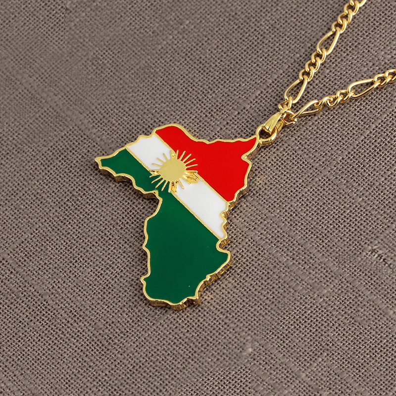 new kurdistan region map necklaces kurdish 18k gold plated kurds pendant chain jewelry for women/men, Silver
new kurdistan region map necklaces kurdish 18k gold plated kurds pendant chain jewelry for women/men, Silver