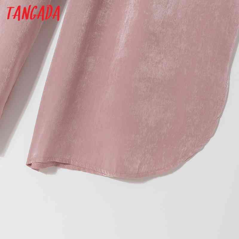 Fashion Women Pink Long Suit Trousers Vintage Style Pockets Strethy Waist Lady Pants Pantalon QJ125 210416