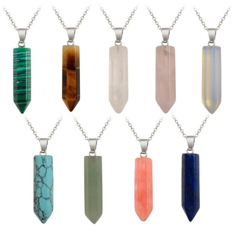 Fashion Natural Stone Pendant Necklaces For Women Men Silver Plated Choker Necklace Turquoise Green Aventurine Quartz Link Chain Jewelry Gift
Fashion Natural Stone Pendant Necklaces For Women Men Silver Plated Choker Necklace Turquoise Green Aventurine Quartz Link Chain Jewelry Gift