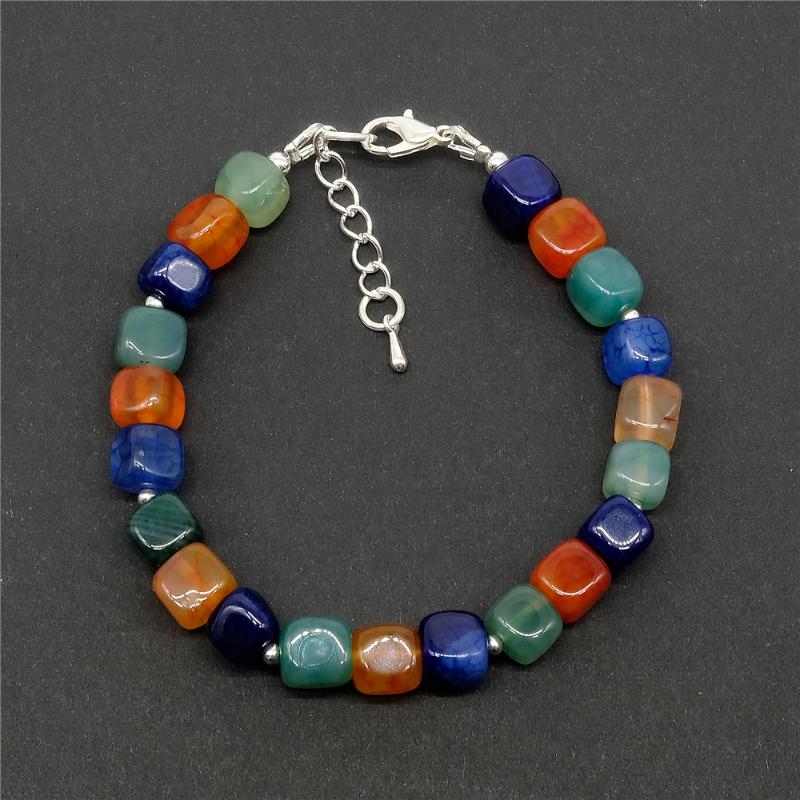 Beaded, Strands Vintage Classic Natural Stones Jewelry Handmade Multicolor Aquare Beaded Chain Strand Bracelets
Beaded, Strands Vintage Classic Natural Stones Jewelry Handmade Multicolor Aquare Beaded Chain Strand Bracelets