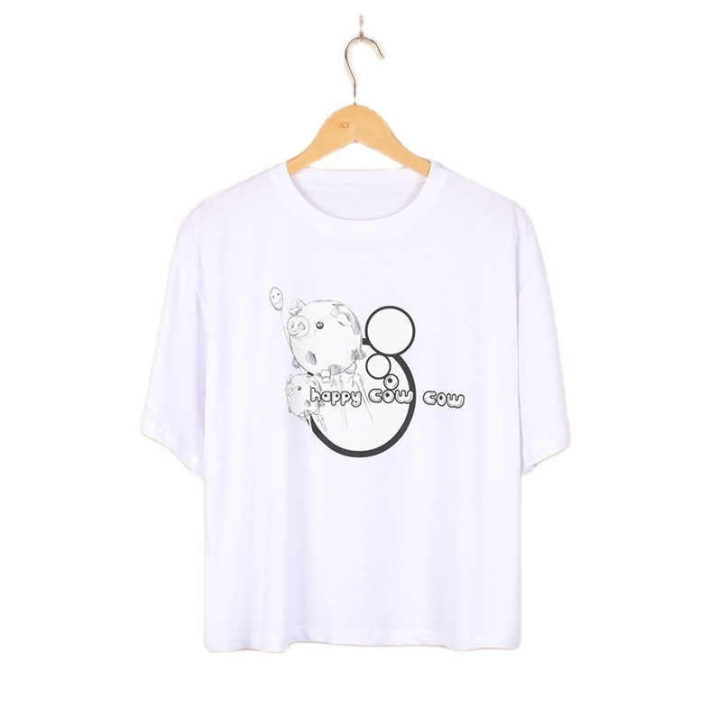 Pure cotton round neck printed T-shirt women's sketch printing loose top summer Korean fashion clothing 210520, Lemon yellow
Pure cotton round neck printed T-shirt women's sketch printing loose top summer Korean fashion clothing 210520, Lemon yellow