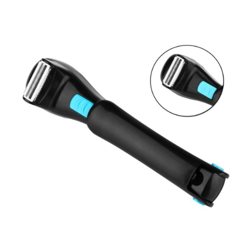 Electric Nose & Ear Trimmers Multifunctional Men's Back Hair Razor And Body Trimmer Foldable Long Handle Shaver