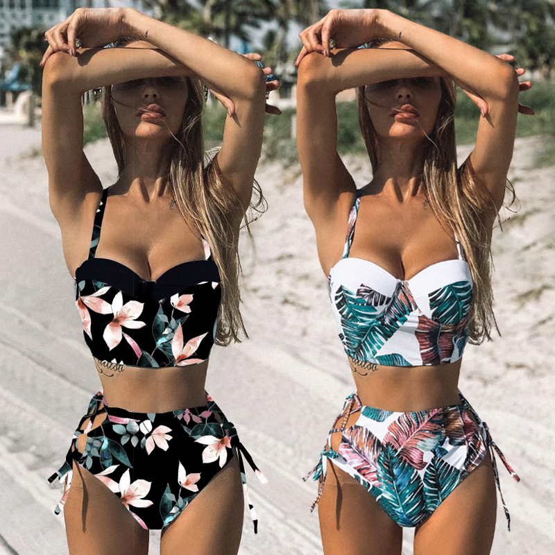 2021 New High Waist Swimwear Women Swimsuit Print Bikini Bandage Bikinis Set Padded Bathing Suit Biquini Maillot de bain
2021 New High Waist Swimwear Women Swimsuit Print Bikini Bandage Bikinis Set Padded Bathing Suit Biquini Maillot de bain