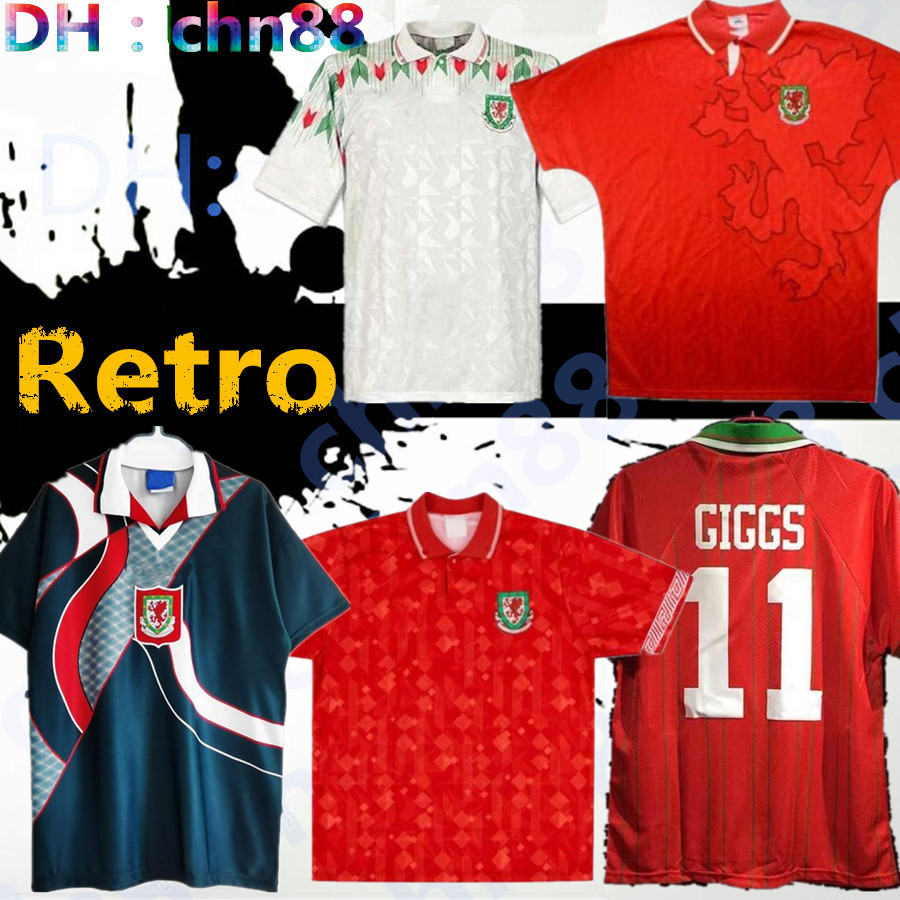 Wales retro soccer jerseys 1990 1993 Gales 1992 1994 1995 1996 Giggs Hughes HOME AWAY Saunders Rush Boden Speed vintage classic football shirt, 94-96 home
Wales retro soccer jerseys 1990 1993 Gales 1992 1994 1995 1996 Giggs Hughes HOME AWAY Saunders Rush Boden Speed vintage classic football shirt, 94-96 home