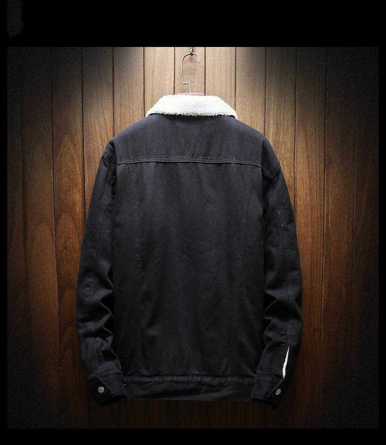 Men Winter Jean Jackets Outerwear Warm Denim Coats Men Large Size Wool Liner Thicker Winter Denim Jackets Plus Size XS-6XL 210820