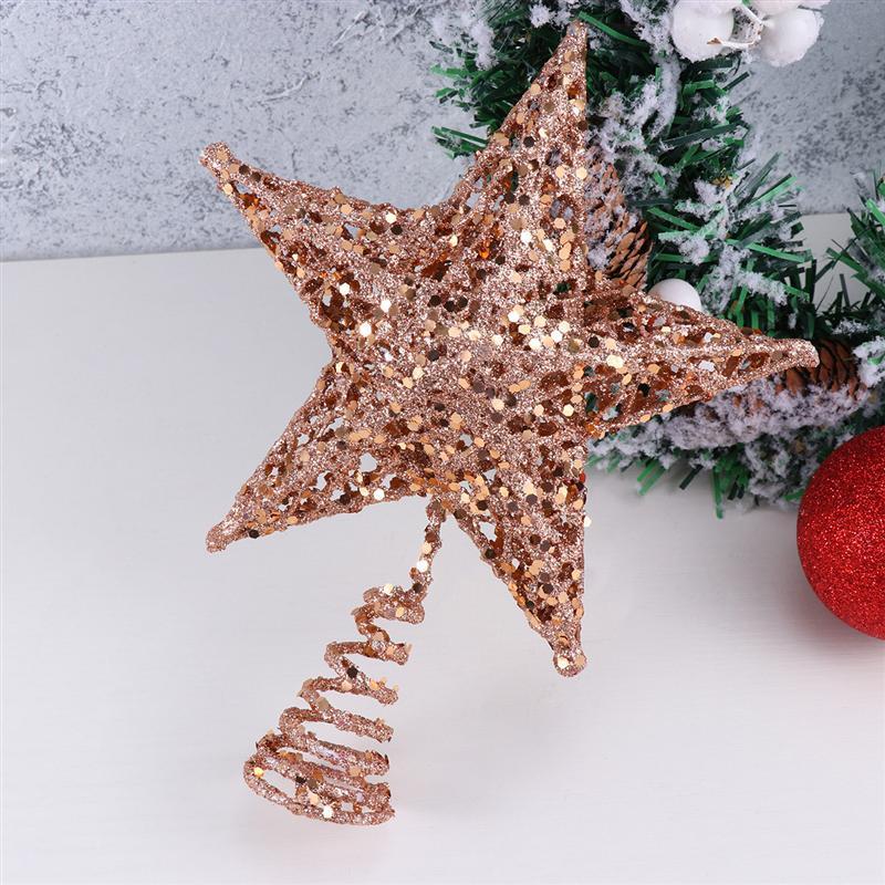Christmas Decorations 20cm Tree Iron Star Topper Glittering Decoration Ornaments (Rose Gold)
Christmas Decorations 20cm Tree Iron Star Topper Glittering Decoration Ornaments (Rose Gold)