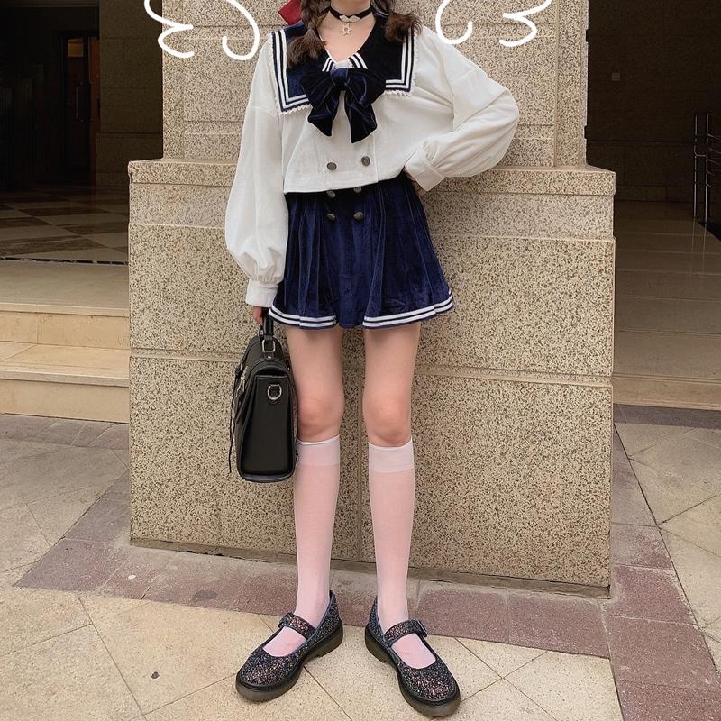 Skirts Princess Sweet Lolita Bobon21 Autumn And Winter Japanese Navy Wind Girl Uniform Velvet Pleated B1790, Red
Skirts Princess Sweet Lolita Bobon21 Autumn And Winter Japanese Navy Wind Girl Uniform Velvet Pleated B1790, Red