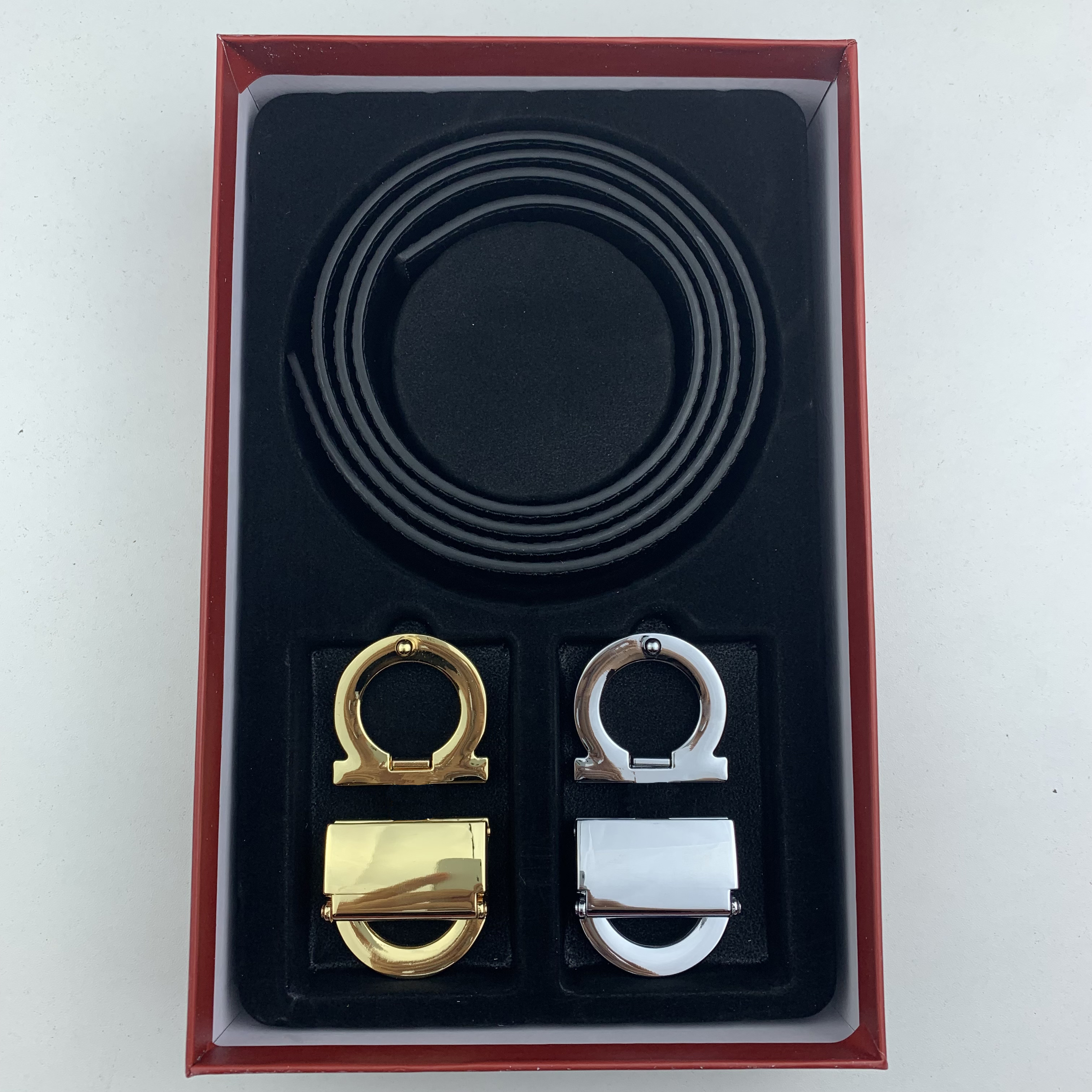 Golf Belts For Man Fashion Belts Real Cowhide Leather Belt Business Men Highend Luxury Mens Automatic Double Buckle with box, With gift box
Golf Belts For Man Fashion Belts Real Cowhide Leather Belt Business Men Highend Luxury Mens Automatic Double Buckle with box, With gift box