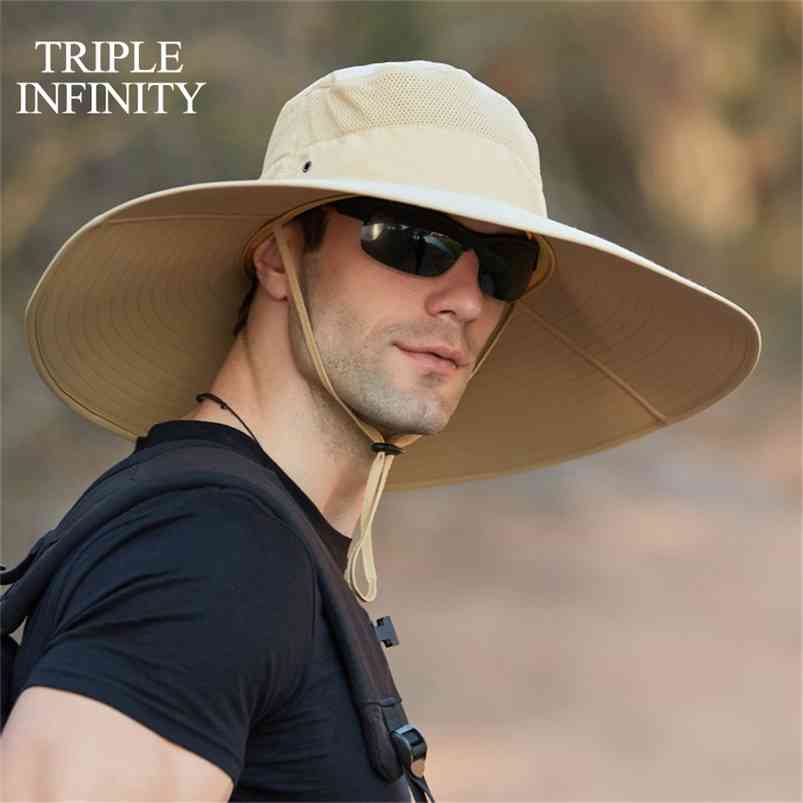 Summer Sun Hat For Man Outdoor Quick-drying Sun-proof Men's Panama Fishing Breathable Male Large Wide Brim Bucket s 210709, Dark gray hat
Summer Sun Hat For Man Outdoor Quick-drying Sun-proof Men's Panama Fishing Breathable Male Large Wide Brim Bucket s 210709, Dark gray hat