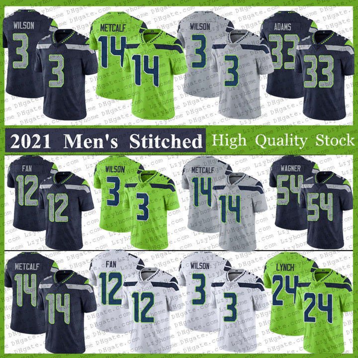 

14 DK Metcalf 3 Russell Wilson 54 Bobby Wagner 33 Jamal Adams Football Jerseys 16 Tyler Lockett 12s Fan 24 Marshawn Lynch 32 Chris Carson Stitched Jersey, My store(lzyhome)