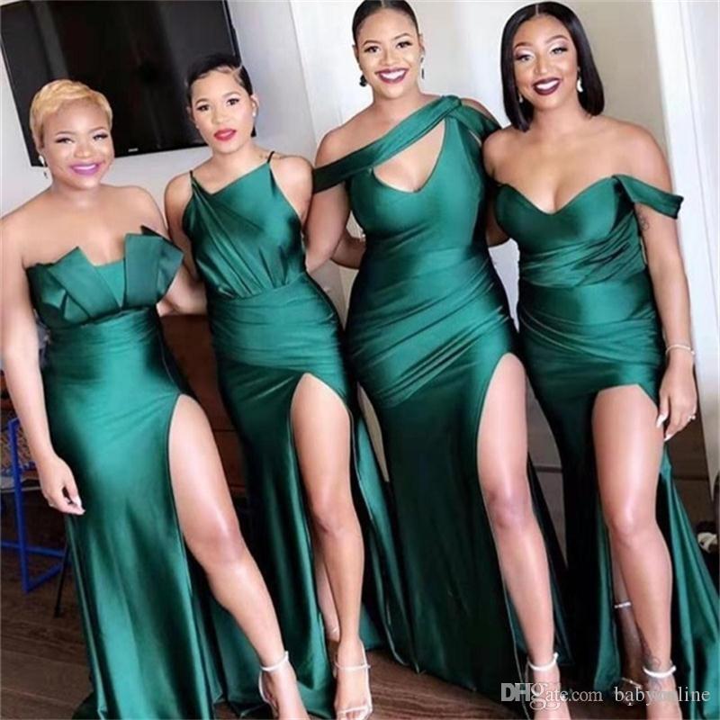 2020 Mixed Styles Mermaid Bridesmaid Dresses Plus Size Side Split Off Shoulder Wedding Party Dress Vestidos De Fiesta Maid Of Hohor Bm0199
2020 Mixed Styles Mermaid Bridesmaid Dresses Plus Size Side Split Off Shoulder Wedding Party Dress Vestidos De Fiesta Maid Of Hohor Bm0199
