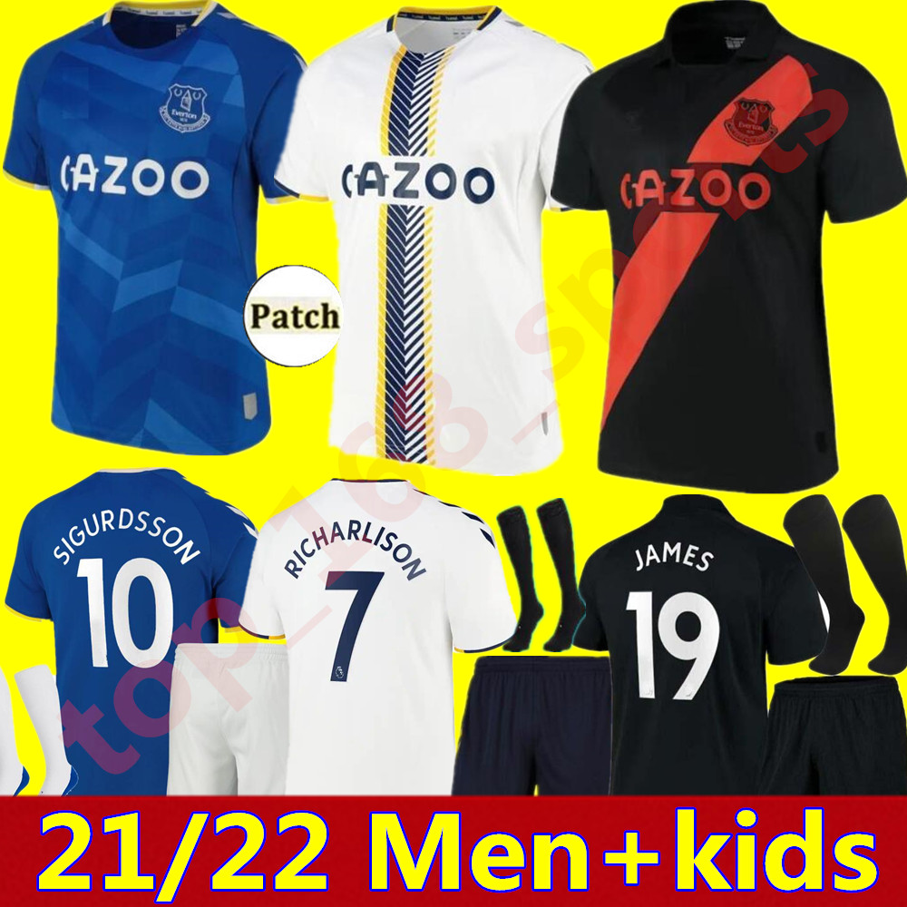 21 22 Calvert-Lewin Soccer Jerseys Home away 3rd JAMES SIGURDSSON ALLAN DOUCOURE KEANE Football Shirt set 2021 2022 ANDRÉ GOMES RICHARLISON Men Kids Kit uniform, Kids away+patch
21 22 Calvert-Lewin Soccer Jerseys Home away 3rd JAMES SIGURDSSON ALLAN DOUCOURE KEANE Football Shirt set 2021 2022 ANDRÉ GOMES RICHARLISON Men Kids Kit uniform, Kids away+patch