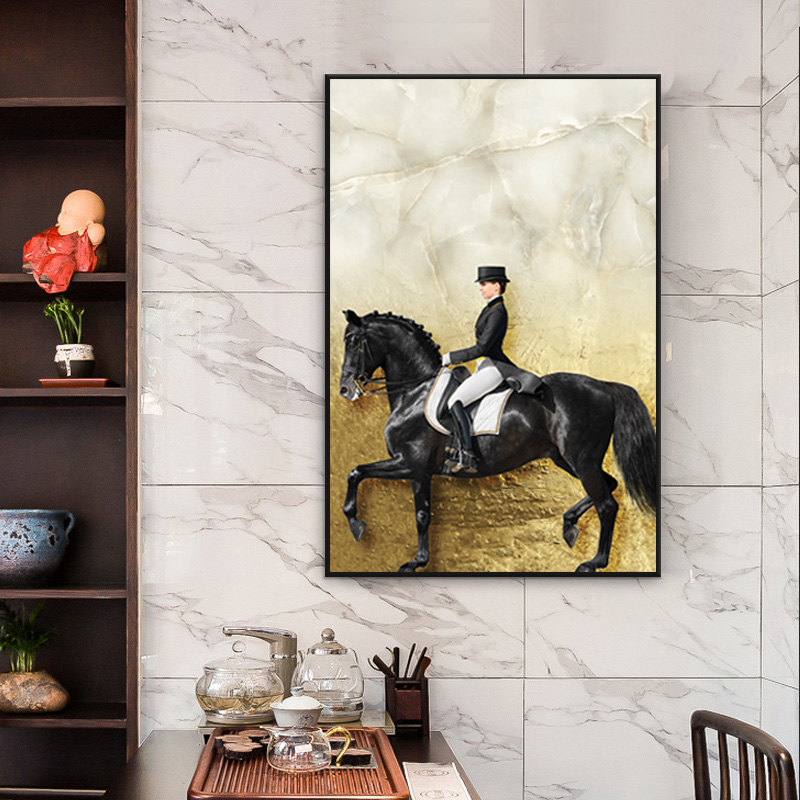 Modern Wall Art Picture Classic Horse Racing Canvas Painting Large Size Wall Pictures For Living Room Home Decor Posters Cuadros