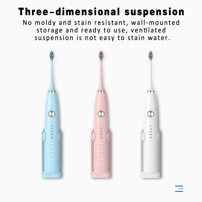 1Pcs Electric Toothbrush Plastic Non-slip Mildew Wall Mount Elastic Holder 3Colors Save Space Protect Adjustable