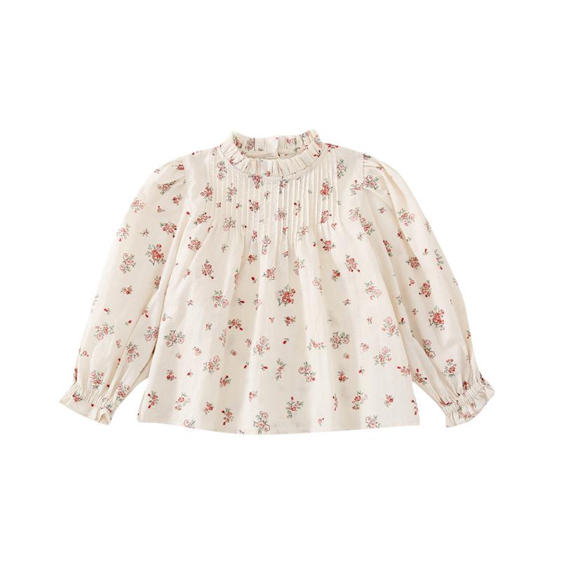 Shirts HoneyCherry Girls Floral Blouse Korean Style Baby Girl Long-sleeved Shirt Children's Western, Beige
Shirts HoneyCherry Girls Floral Blouse Korean Style Baby Girl Long-sleeved Shirt Children's Western, Beige