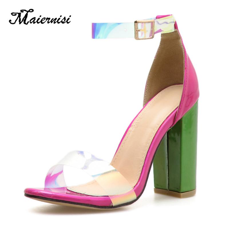 Size Jelly Sandals Open Toe High Heels Women Transparent Summer Slippers Thick Heel Clear Sandalias Ladies, Black
Size Jelly Sandals Open Toe High Heels Women Transparent Summer Slippers Thick Heel Clear Sandalias Ladies, Black