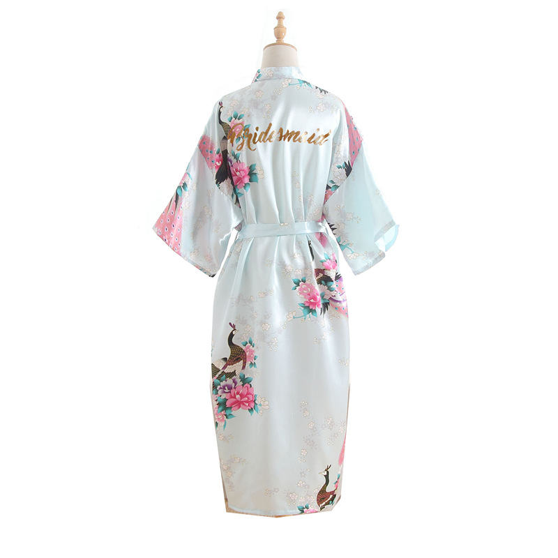 bridesmaid silk bride of mother robe with gold letter women long satin wedding kimono sleepwear get ready robes, Black;red
bridesmaid silk bride of mother robe with gold letter women long satin wedding kimono sleepwear get ready robes, Black;red