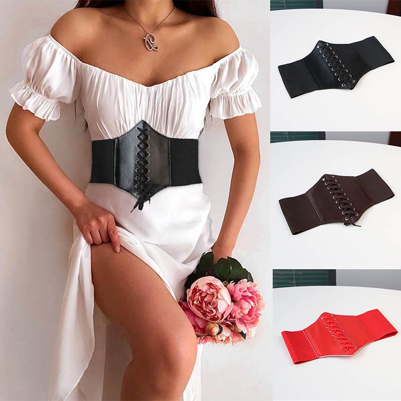 Belts 2021 Corset Wide Pu Leather Slimming Body For Women Elastic Waist Cinto Sobretudo Feminin Ceinture Femme Fajas, Black;brown
Belts 2021 Corset Wide Pu Leather Slimming Body For Women Elastic Waist Cinto Sobretudo Feminin Ceinture Femme Fajas, Black;brown