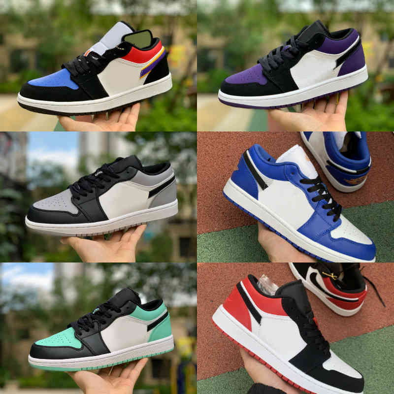 2021 Low 1 1s University Blue Men Basketball Shoes Black Toe Court Purple White UNC Light Smoke Grey Reverse Bred Hyper Pass The Torch Women Sneakers Mens Trainers, T01
2021 Low 1 1s University Blue Men Basketball Shoes Black Toe Court Purple White UNC Light Smoke Grey Reverse Bred Hyper Pass The Torch Women Sneakers Mens Trainers, T01