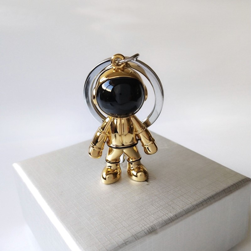 New Fashion Handmade 3D Astronaut Space Robot Spaceman Keychain Keyring Alloy Gift For Man Friend