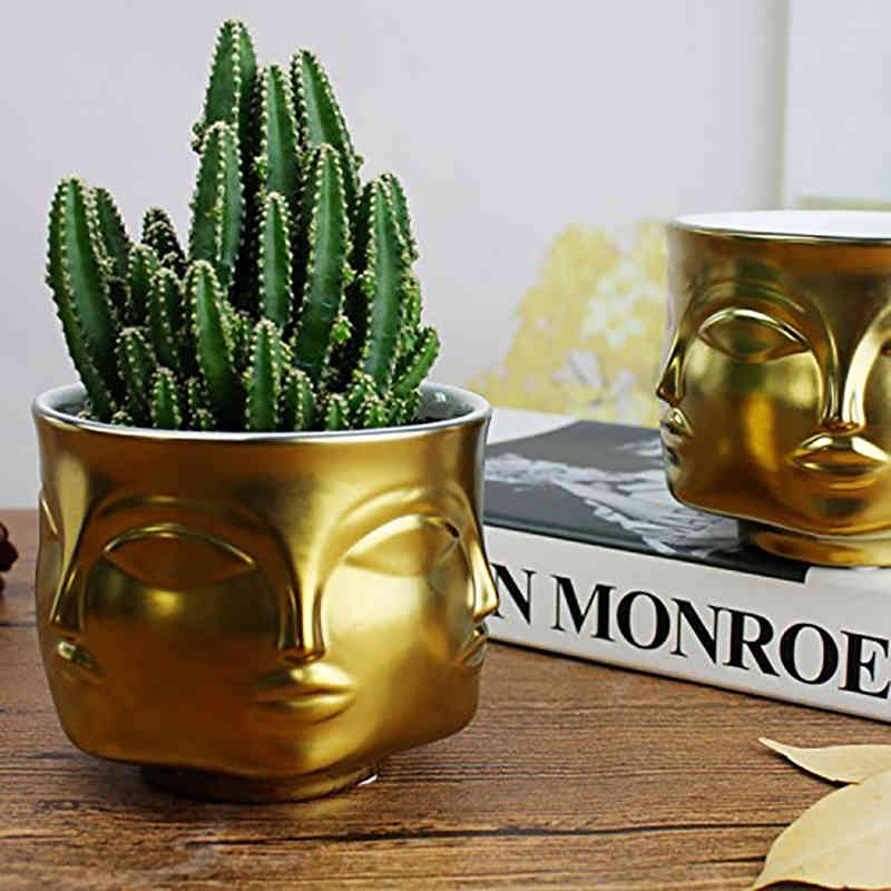 Nordic Ceramic Plant Pots Creative Art People Face Vase Planter Home Decor Crafts Room Garden Porcelain Bonsai Flowers Pot 210418
Nordic Ceramic Plant Pots Creative Art People Face Vase Planter Home Decor Crafts Room Garden Porcelain Bonsai Flowers Pot 210418