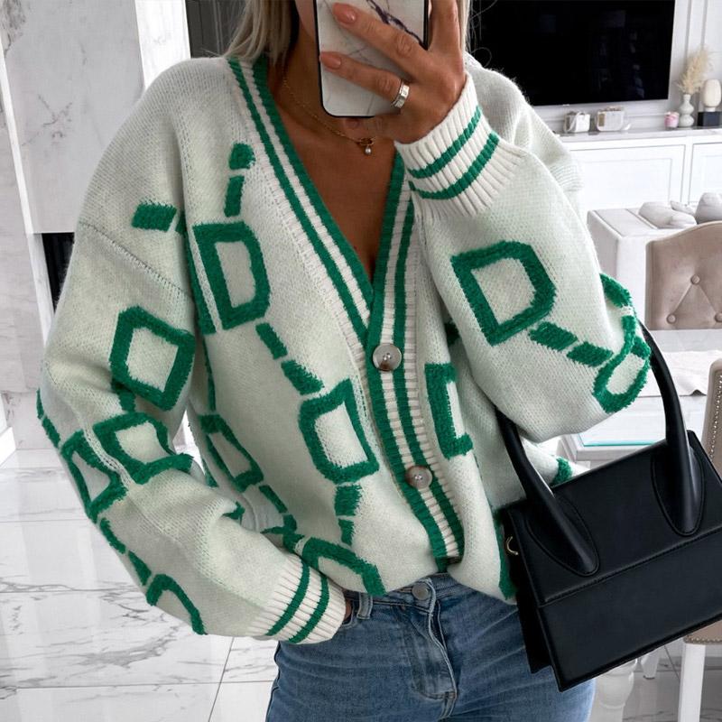 Men's Sweaters Cardigan For Women Green Striped Pink Knit Button Lady Cardigans V-neck Loose Casual Winter 2021 Knitted Coat Fashion, White;black
Men's Sweaters Cardigan For Women Green Striped Pink Knit Button Lady Cardigans V-neck Loose Casual Winter 2021 Knitted Coat Fashion, White;black