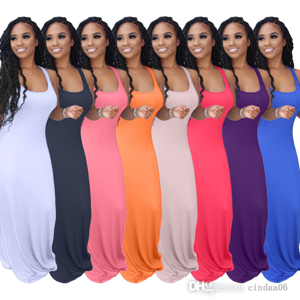 Summer Women Maxi Dresses Suspender Silk Stretchy Casual Solid Color Sleeveless Skinny Club Wear Party Dress Long Skirt Plus Size, Blue
Summer Women Maxi Dresses Suspender Silk Stretchy Casual Solid Color Sleeveless Skinny Club Wear Party Dress Long Skirt Plus Size, Blue