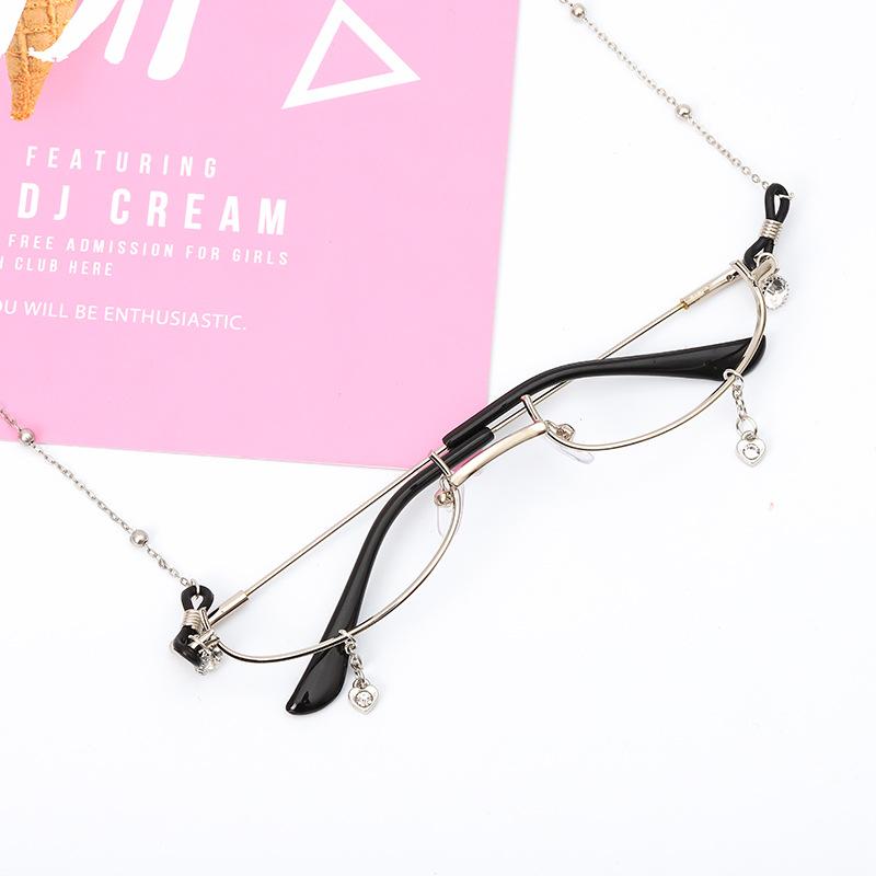 Fashion Sunglasses Frames Rhyming Japanese Soft Girls Half Frame With Chain Glasses Students Secondary Metal Drill Individual, Black
Fashion Sunglasses Frames Rhyming Japanese Soft Girls Half Frame With Chain Glasses Students Secondary Metal Drill Individual, Black