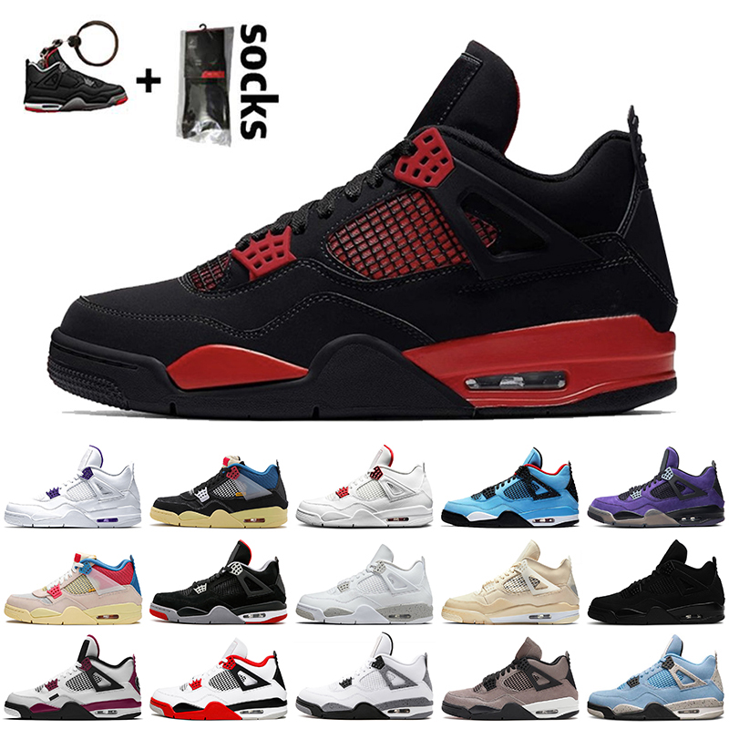 Fashion Red Thunder 4s Mens Basketball Shoes Women Jumpman 4 Sneakers White Oreo Sail Luxurys Designers Trainers University Blue Taupe Haze Court Purple, A24 36-47
Fashion Red Thunder 4s Mens Basketball Shoes Women Jumpman 4 Sneakers White Oreo Sail Luxurys Designers Trainers University Blue Taupe Haze Court Purple, A24 36-47