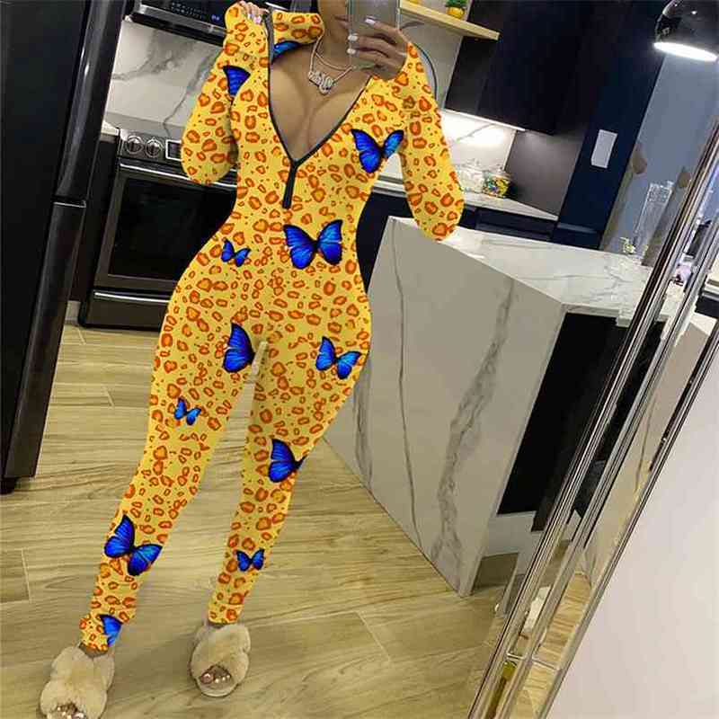 High Street Arrival Yellow Butterfly Leopard Printing Skinny Rompers Round Collar Long Sleeve Front Zip Womens Jumpsuit 210517, Beige
High Street Arrival Yellow Butterfly Leopard Printing Skinny Rompers Round Collar Long Sleeve Front Zip Womens Jumpsuit 210517, Beige