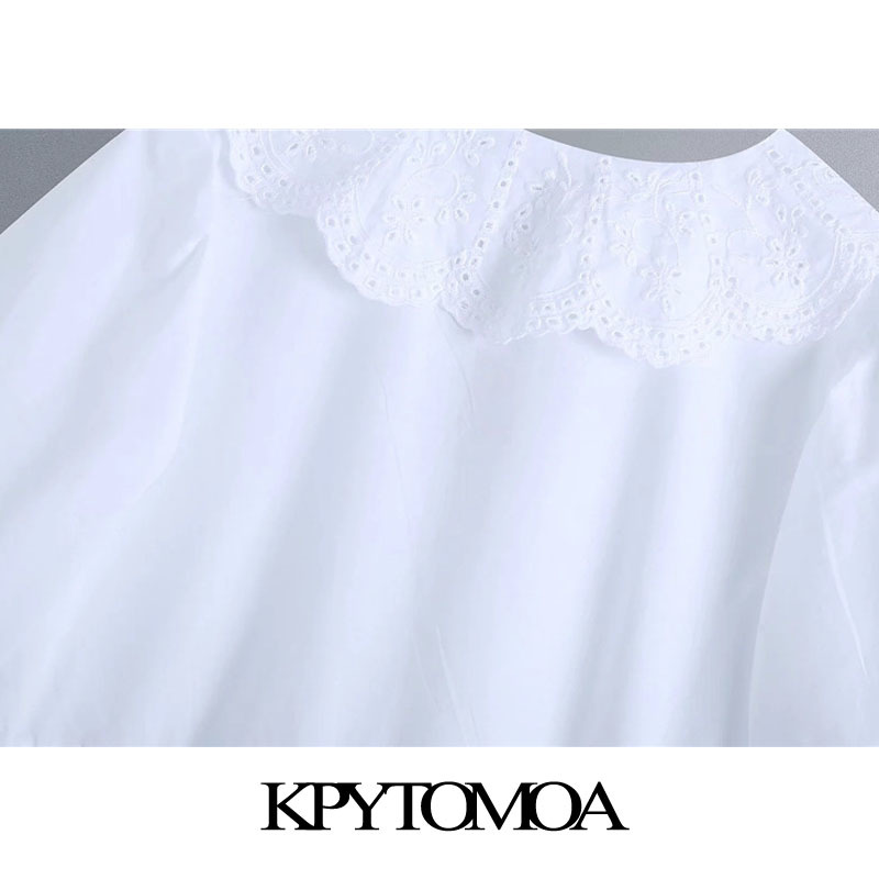 Women Sweet Fashion Cutwork Embroidery White Mini Dress Short Sleeve Ruffled Female Dresses Vestidos Mujer 210420