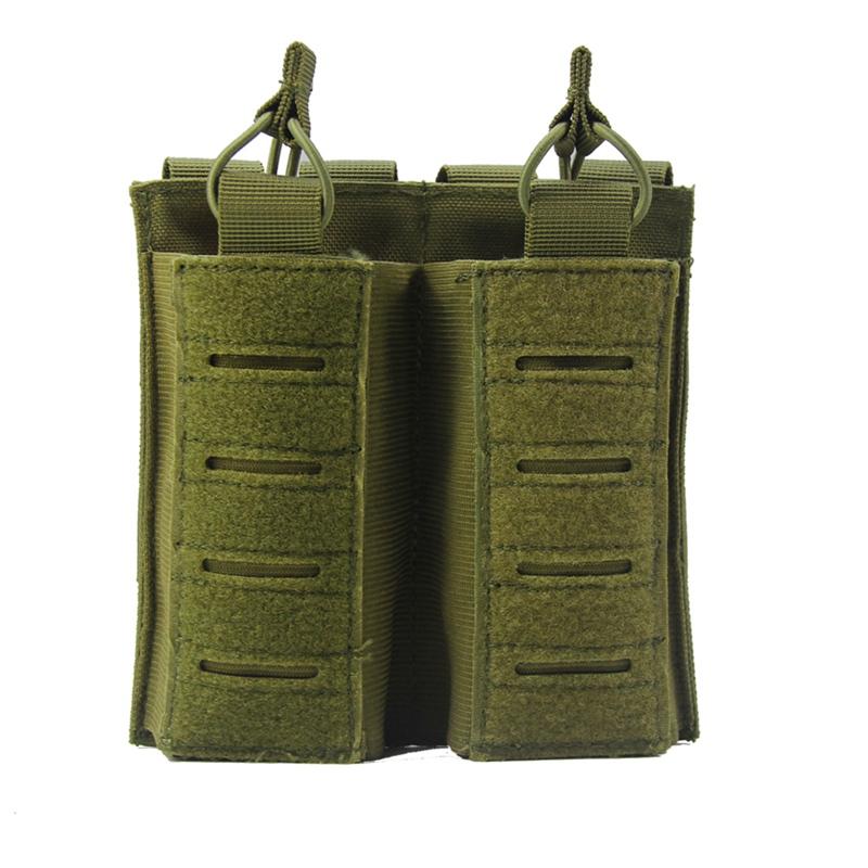 

Outdoor Bags Molle Mag Pouch Tactical Magazine Elastic Open-Top Double Holder Carrier For M4 M14 M16 AK AR