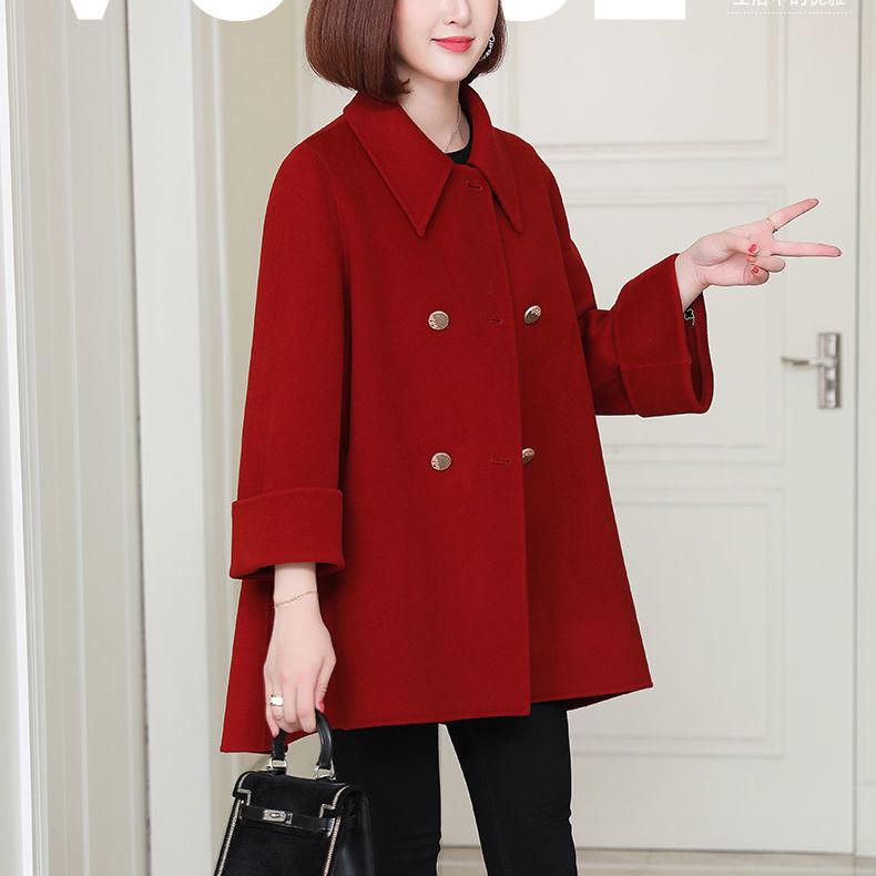 Women' Wool & Blends Women 2021 Autumn Winter Woolen Coat Female Turn Down Collar Double Breasted Coats Lady Warm Overcoat Casaco Feminino, Black
Women' Wool & Blends Women 2021 Autumn Winter Woolen Coat Female Turn Down Collar Double Breasted Coats Lady Warm Overcoat Casaco Feminino, Black