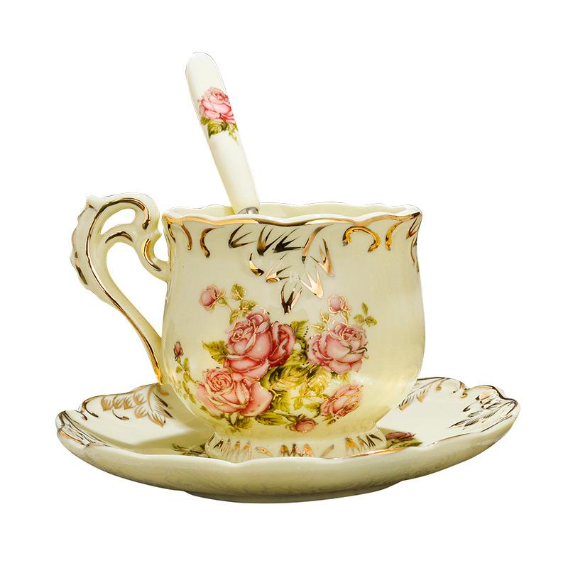 Mugs Ceramic Cup Wholesale European Style Coffee And Saucer Set Alilife Store, Rose 1
Mugs Ceramic Cup Wholesale European Style Coffee And Saucer Set Alilife Store, Rose 1