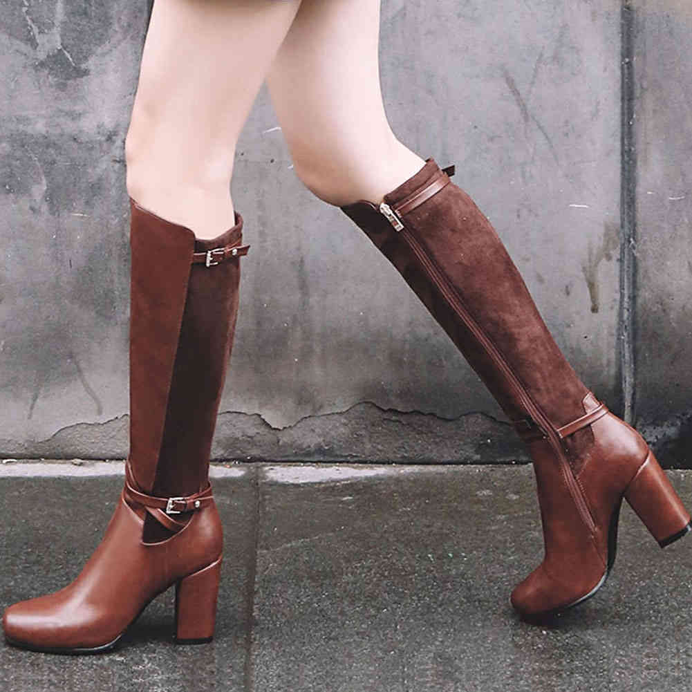 Big Dress Shoes At Sales Size 33-43 Chunky High Heel Knee Boots From Cane Woman Dropship Black Brown Women boots 590L, 1# shoe box
Big Dress Shoes At Sales Size 33-43 Chunky High Heel Knee Boots From Cane Woman Dropship Black Brown Women boots 590L, 1# shoe box