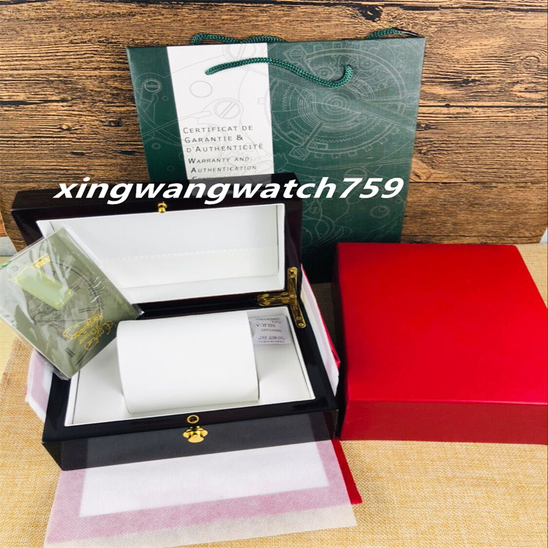 

Luxury Offshore Watch Original packing Original Box Papers Wood Boxes Handbag For AP 15400 15300 Boxes Watches Booklet Card Gift For Men Women, Black;blue