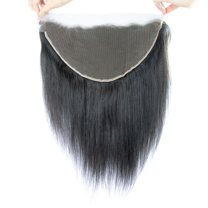 Brazilian Human Hair 5X5 HD Silky Straight 13*6 HD 13X4 Lace Frontal 7X7 Lace Closure Top Closures 12-24inch Natural Color